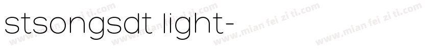 stsongsdt light字体转换